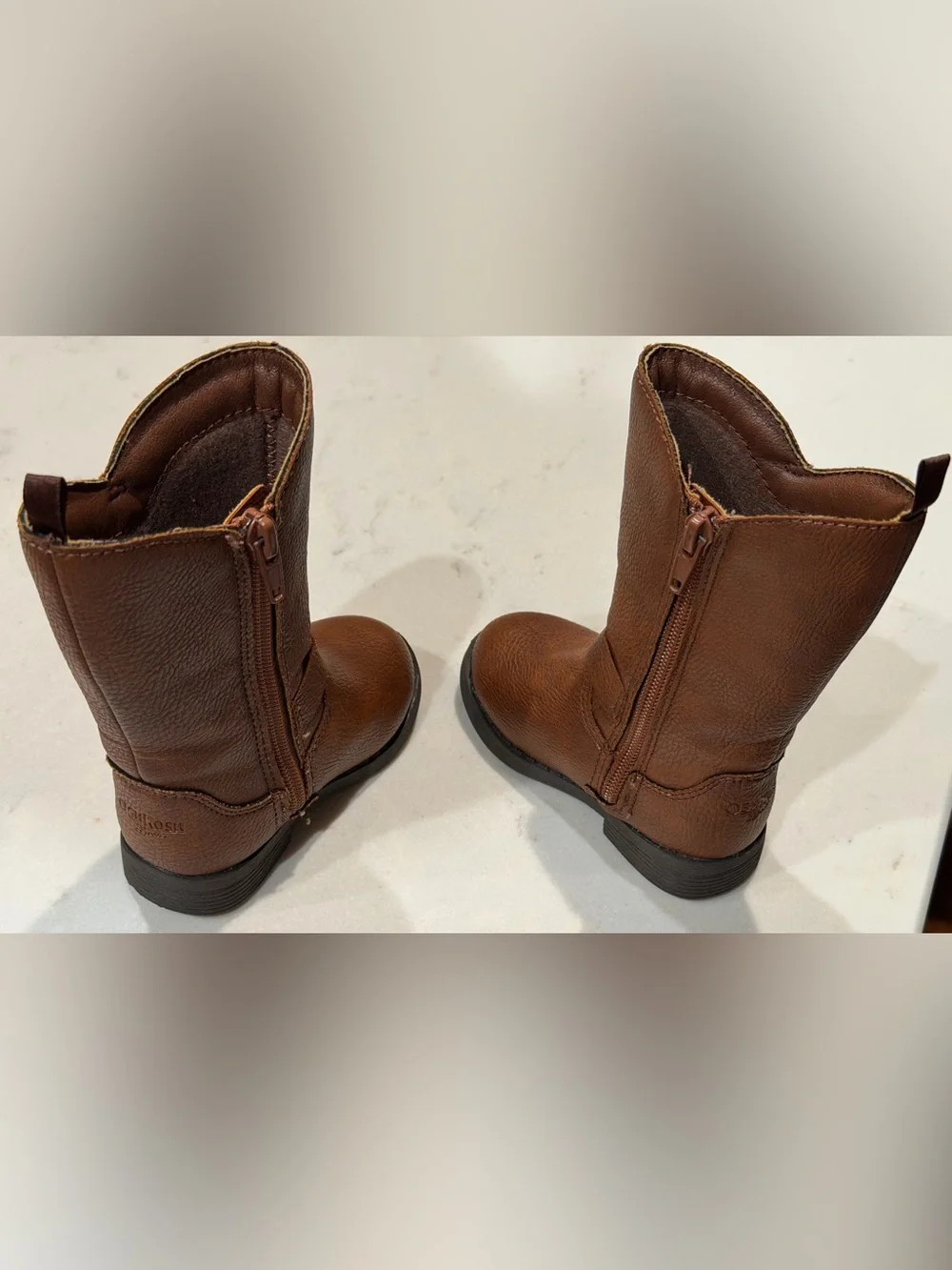 OshKosh B'gosh Tan Brown Kids' Pull-Tab Boots